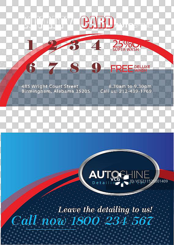 洗车清洁名片图片素材