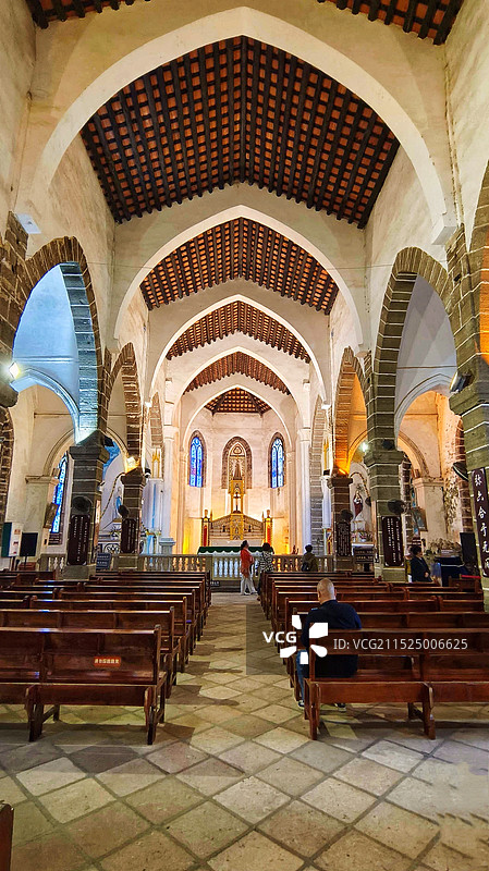 北海涠洲岛圣堂景区图片素材