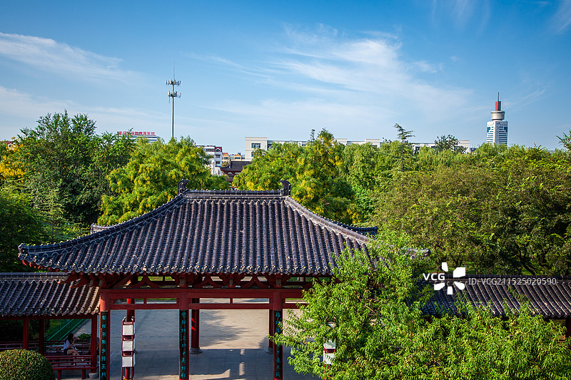 济宁南池景区图片素材