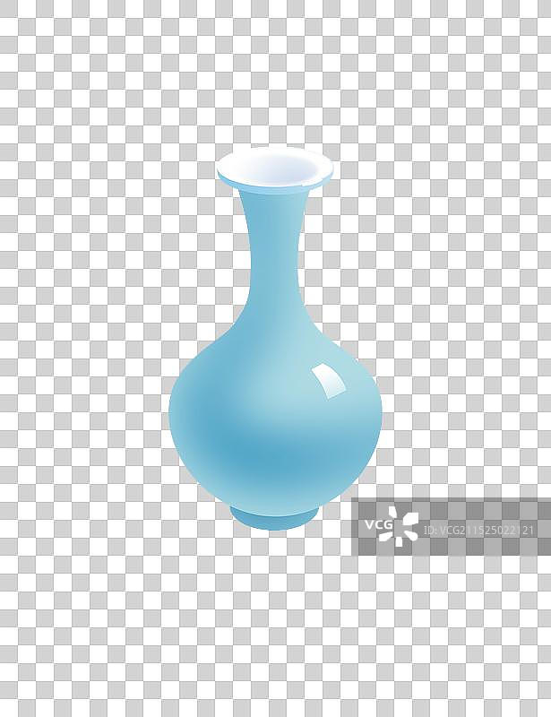 青色瓷瓶图片素材