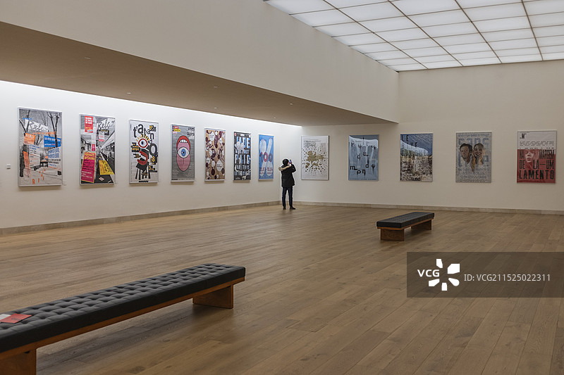 杭州中国国际设计博物馆室内内部展厅艺术展览图片素材