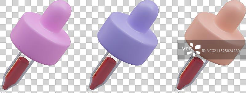 红色液体滴管盖3D模型合集图片素材