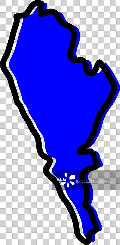 布隆迪鲁蒙盖省地图图片素材