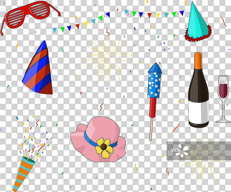 新年除夕符号合集图片素材