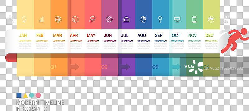 商务阶梯时间线信息图表模板图片素材