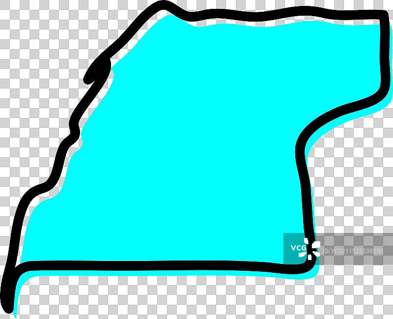 摩洛哥达克拉-黄金河谷地区地图图片素材