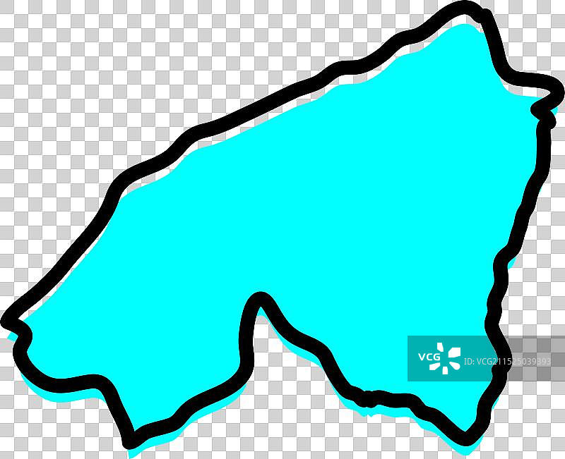 摩洛哥卡萨布兰卡-塞塔特地区地图图片素材