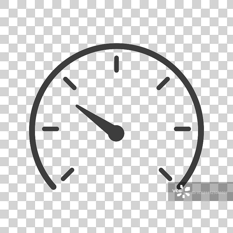 速度计黑色线条图标图片素材