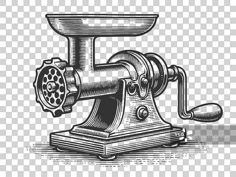 手工绞肉机雕刻图片素材
