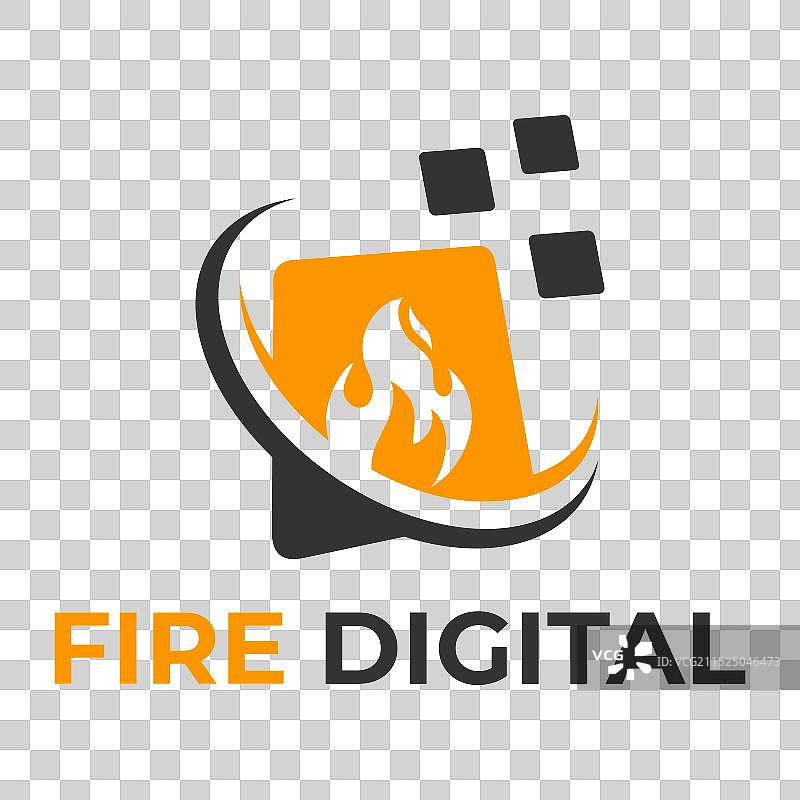 火数字技术Logo设计图片素材
