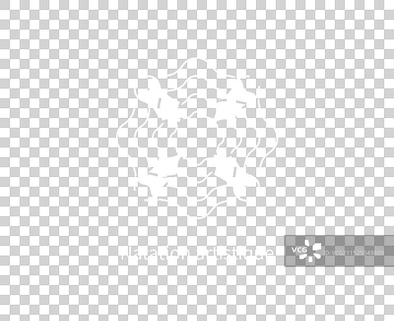 花样游泳奥运会项目标志，巴黎图片素材