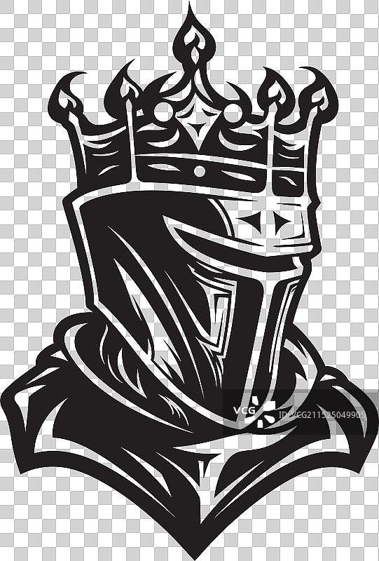 悲伤骑士黑色阴影图标设计图片素材