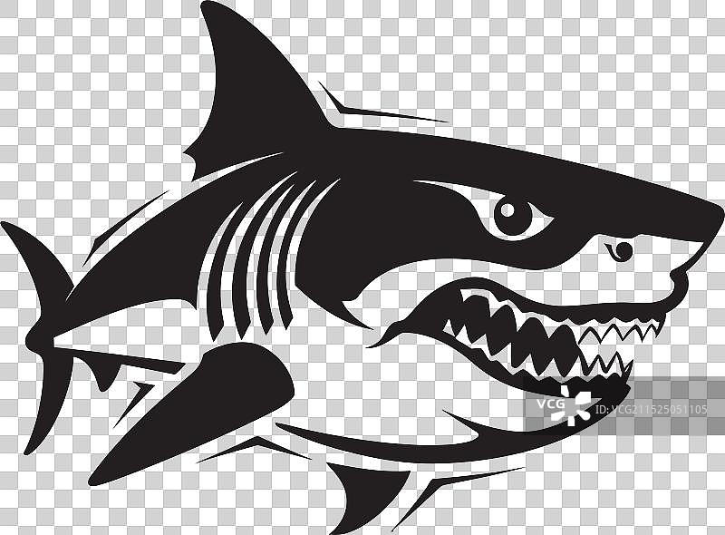 优雅的黑色雨燕海洋图标设计图片素材