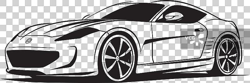 赛日优雅黑色标志性设计图片素材