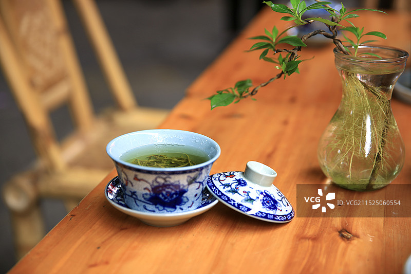 四川盖碗茶图片素材