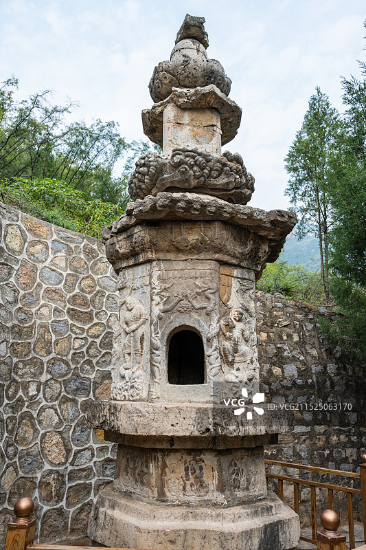 山西长治大云院七宝塔图片素材
