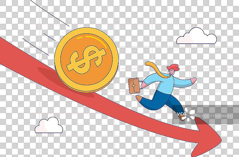 世界经济衰退概念与全球金融图片素材