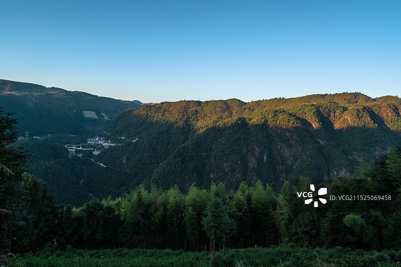 浙江泰顺，山地自然风光图片素材