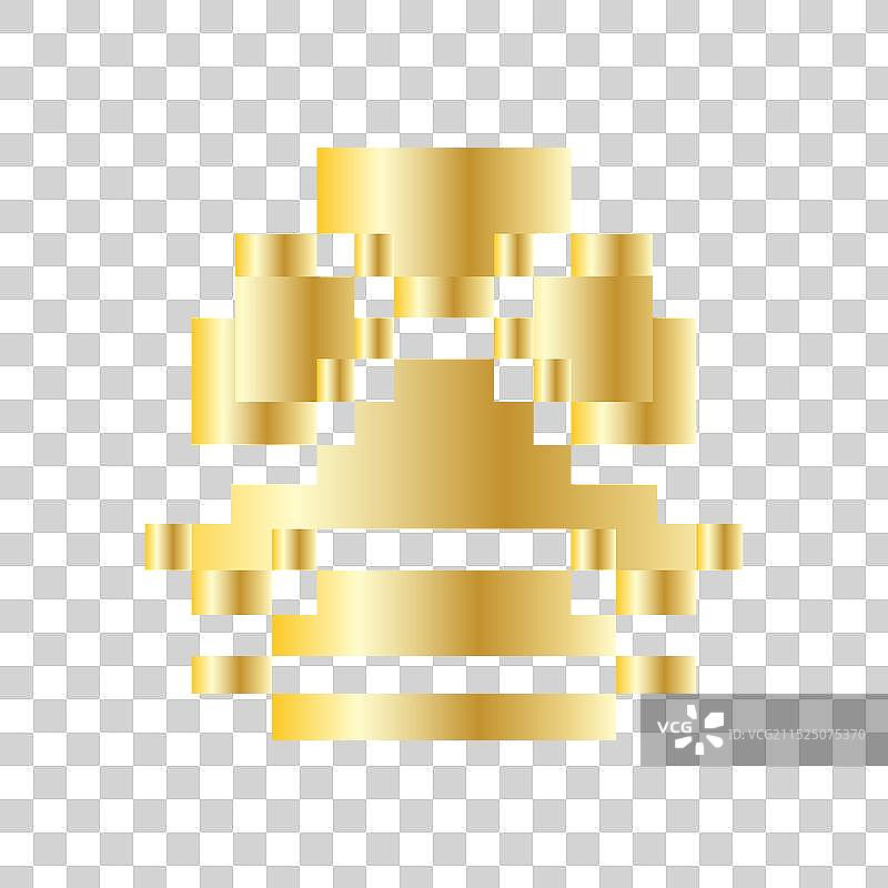 像素化金色龟壳敌人图片素材