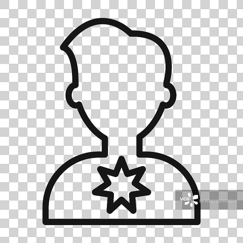 致癌物图标黑色线条艺术标志图片素材