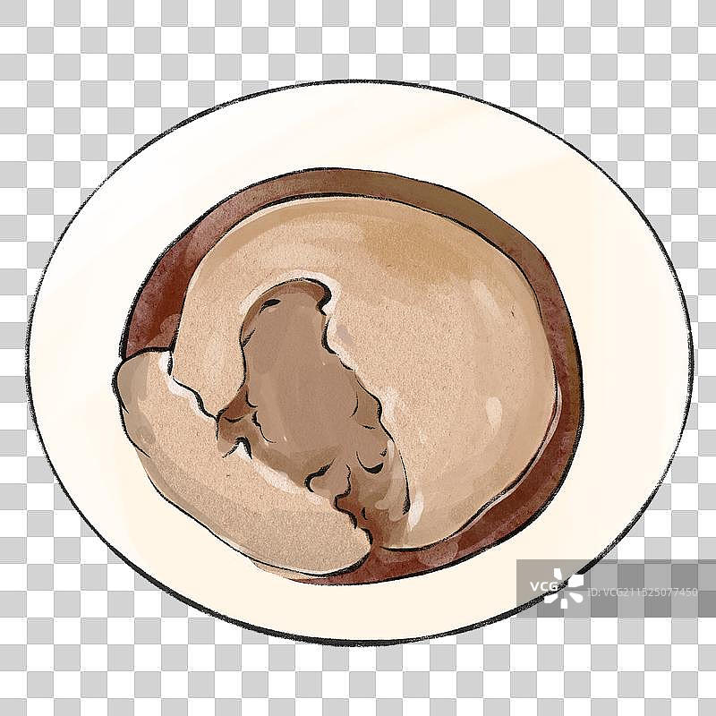 彰化肉圆-台湾省特色美食土特产小吃插画元素图片素材