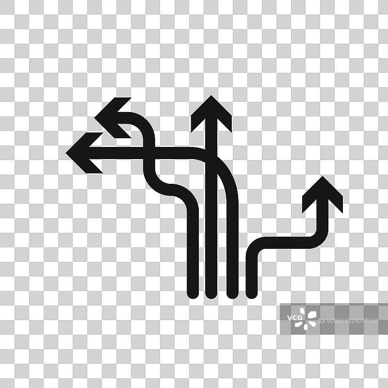 柔韧性图标黑色线条艺术标志图片素材