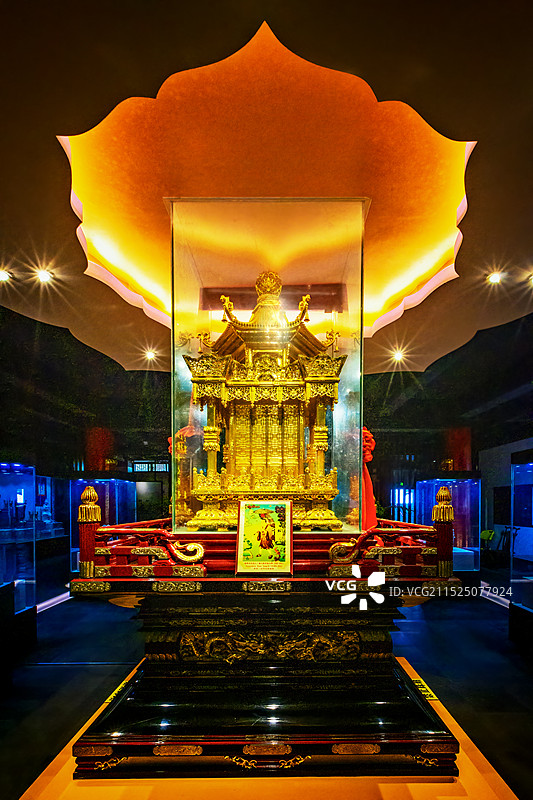 灵谷寺玄奘顶骨舍利+南京图片素材