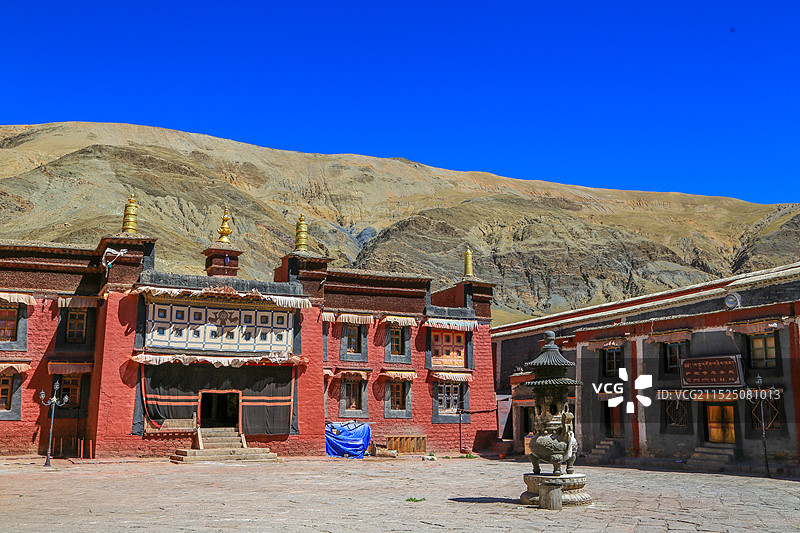 日喀则萨迦寺景区图片素材