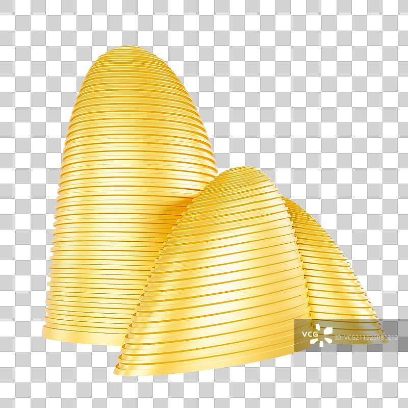 3D金色北京望京soho建筑免抠元素图片素材