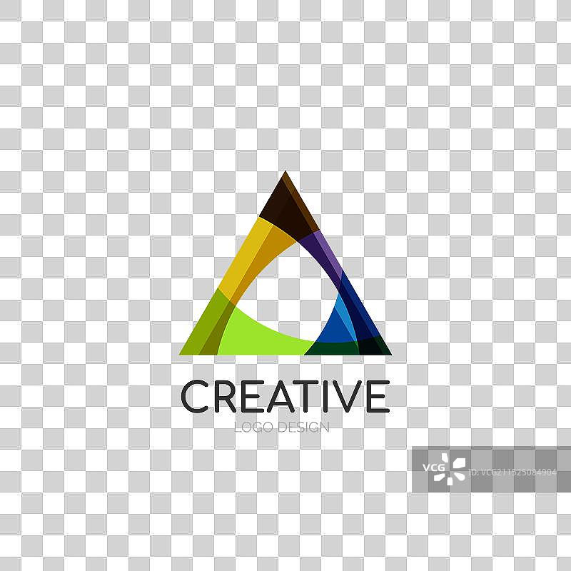 三角形抽象Logo商业标志图标图片素材
