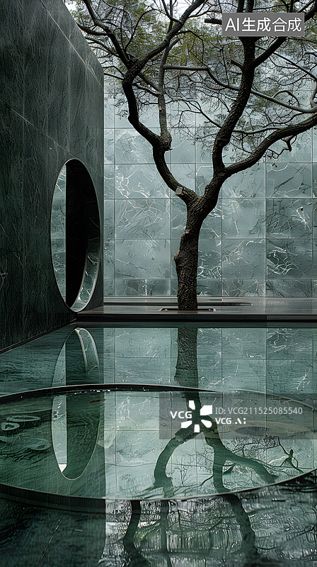 【AI数字艺术】现代空间建筑图片素材