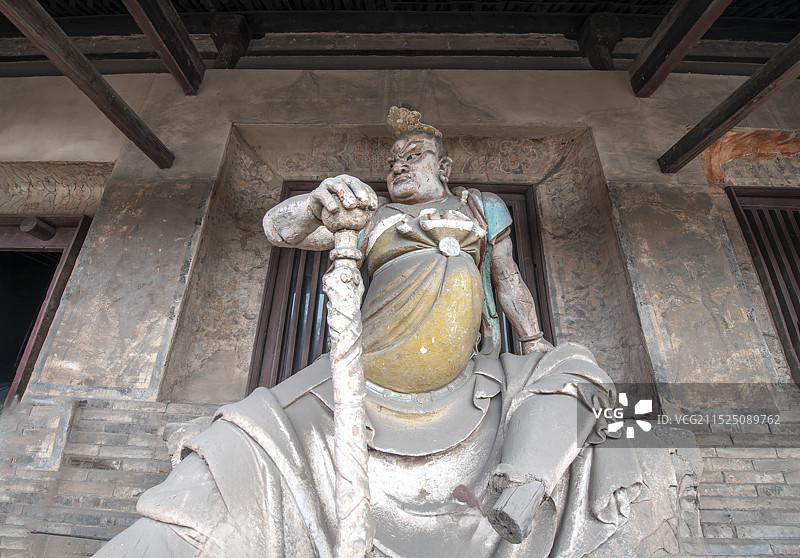 双林寺的天王殿的四大金刚图片素材