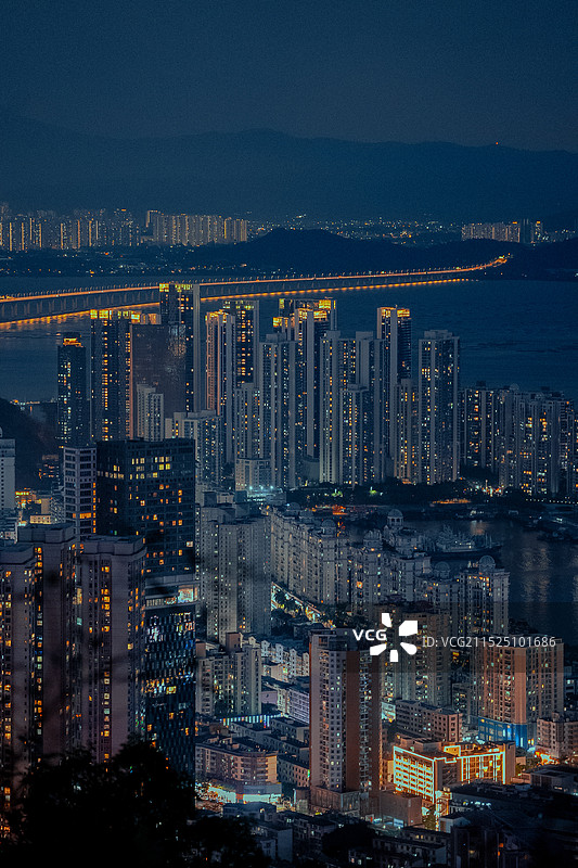 城市夜景 粤港澳大湾区 大湾区 发展 城市 都市夜景 灯光 发展 繁华 日落 橘子海图片素材