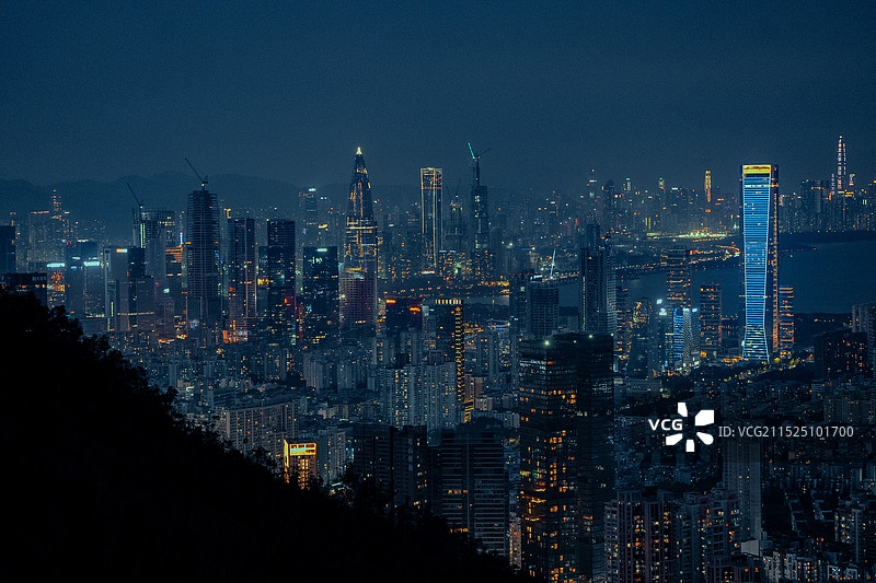 城市夜景 粤港澳大湾区 大湾区 发展 城市 都市夜景 灯光 发展 繁华 日落 橘子海图片素材