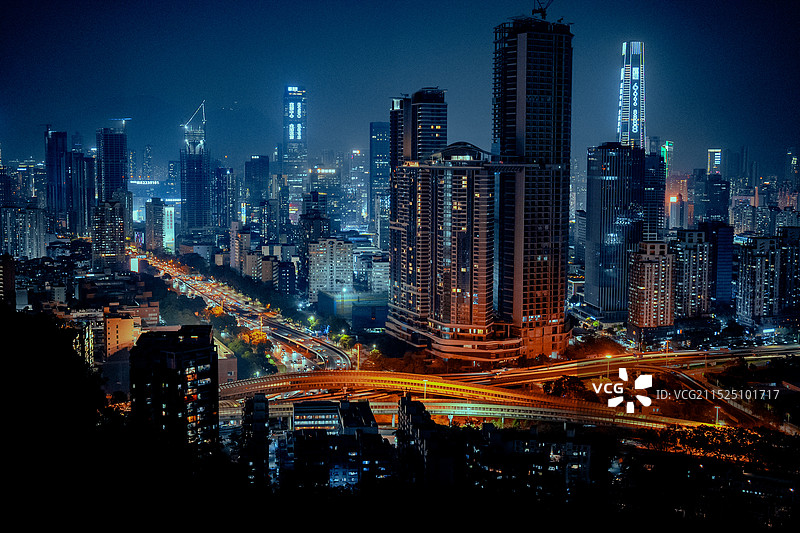 城市夜景 粤港澳大湾区 大湾区 发展 城市 都市夜景 灯光 发展 繁华 日落 橘子海图片素材