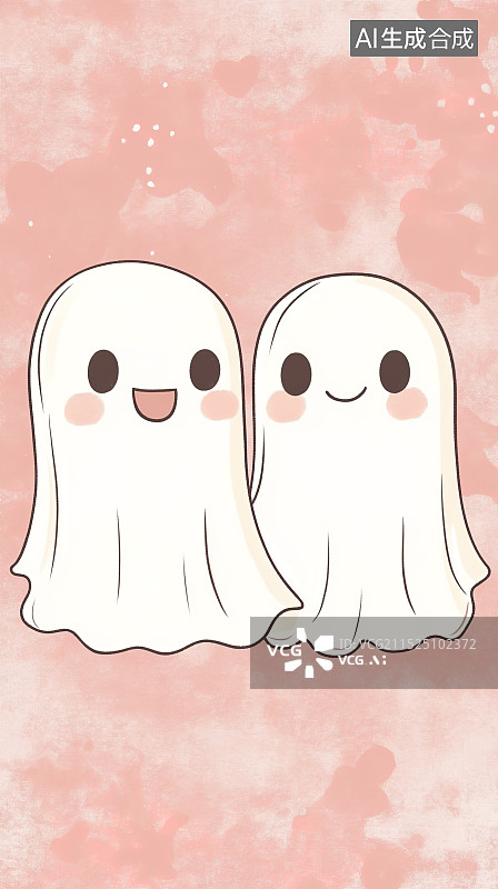 【AI数字艺术】可爱幽灵图片素材