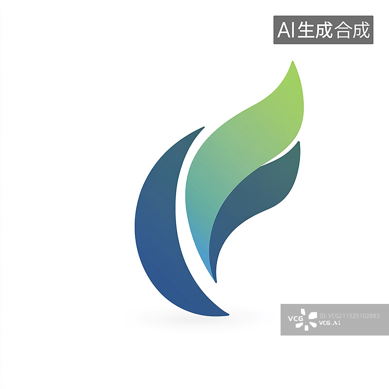 【AI数字艺术】多彩渐变叶片设计图片素材