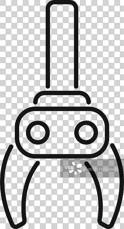 挖掘机机械臂 holding 建筑工具图片素材