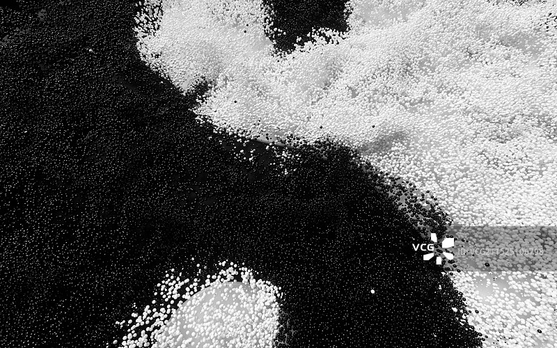 古风道家太极阴阳图粒子三维渲染图片素材