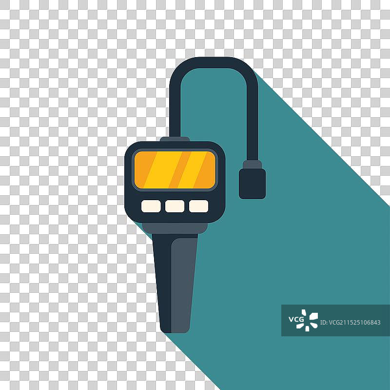 测量电流的数字钳形表图片素材