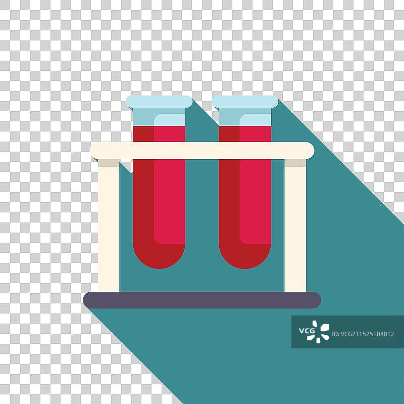 装有血液样本的两个试管图片素材