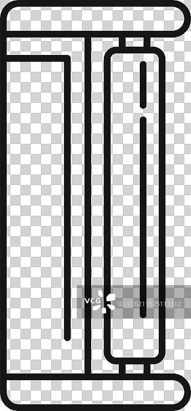 背部下拉机健身器材图标图片素材
