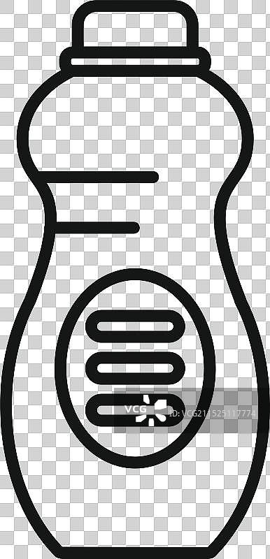 符合人体工程学的清洁剂瓶图片素材