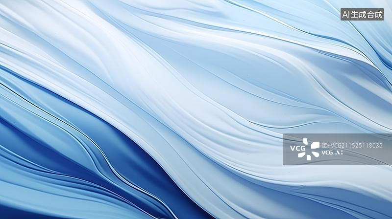 【AI数字艺术】现代蓝色抽象水彩涂料海报背景图片素材