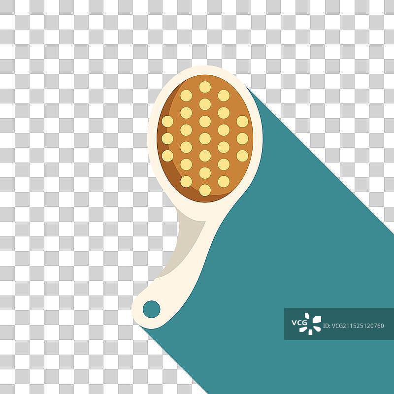 蓝色长柄发刷图片素材