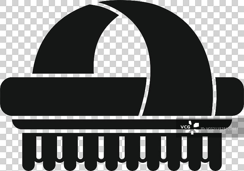 带塑料手柄的清洁刷图片素材