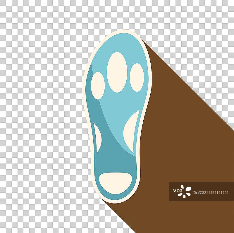 蓝色矫正扁平足骨科鞋垫图片素材