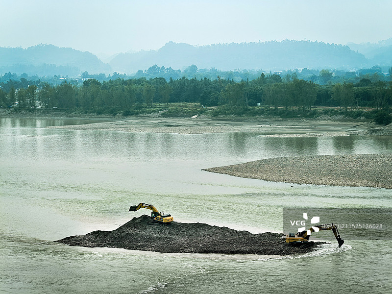 河道清淤图片素材