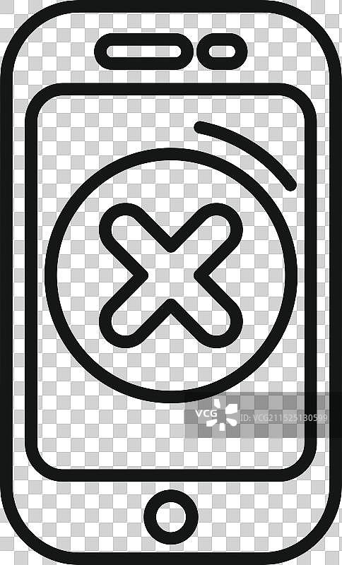 智能手机显示删除图标图片素材