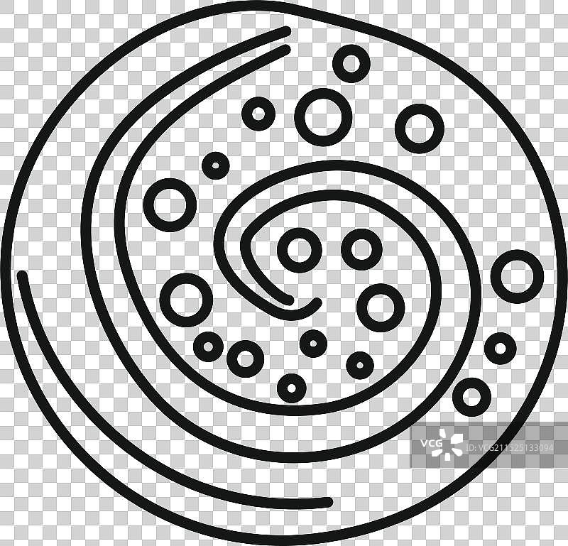 螺旋糖釉圆形面包图片素材